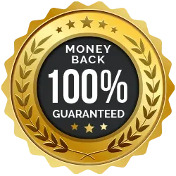 100% Money Back Guaranteed seal
